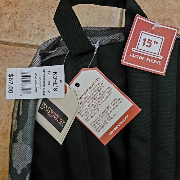 Jansport City View Remix Backpack Camo Ombre - Picture 9 of 9